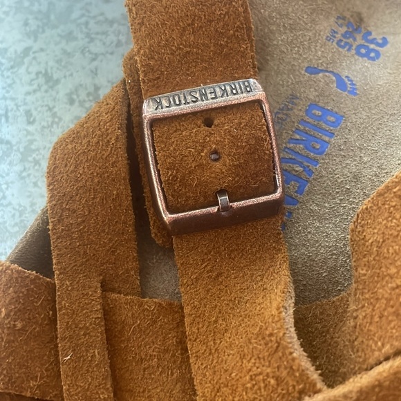 Birkenstock Lugano Suede Sandals - Picture 2 of 6